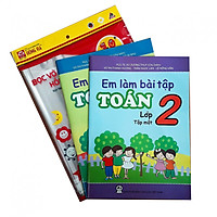 Combo Em làm bài tập Toán lớp 2 + tập bọc sách vở