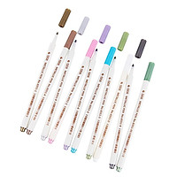 10Colors Metallic Marker Pen DIY Scrapbook Crafts Soft Brush Pen Art Markers