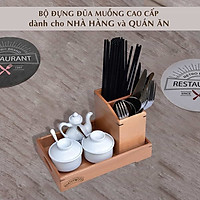Ống đựng đũa muỗng NHATVYWOOD- NV5313 - Ống cắm đũa cao cấp.