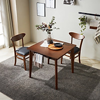 Bộ Bàn Ghế Hàn Quốc VIVA bàn vuông 2 ghế ( Walnut)