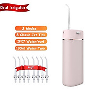 Máy Tăm Nước Cầm Tay Máy Xịt Làm Sạch Kẽ Răng Đầu Phun 3 Mức Tùy Chỉnh Phù Hợp Cho Sử Dụng Tại Nhà Và Du Lịch