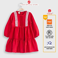 Váy bé gái 5 14 tuổi TIHON cao cấp phom xinh dáng chuẩn VD0411071