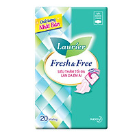 Băng Vệ Sinh Laurier Fresh & Free Siêu Mỏng Cánh - 20 Miếng