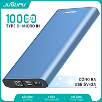 Sạc dự phòng JUYUPU PR-5C 10000mAh - màn hình hiển thị võ nhôm kim loại cao cấp dành cho iPhone Samsung OPPO VIVO HUAWEI XIAOMI - HÀNG CHÍNH HÀNG