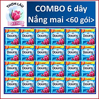 COMBO 6 dây Nước Xả Vải Downy Nắng mai 10 gói x6
