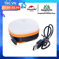 Đồ cắm trại đèn led Naturehike campoutvn du lịch dã ngoại NH16D300-C móc treo 3 chế độ sáng có đèn cảnh báo với hút nam châm A024