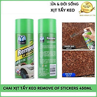 Chai Xịt Tẩy Keo, Nhưa Đường, Băng Dính, Vết Bám Khó Rửa Trên Xe Máy, Ô Tô Remove of sticker 450ml
