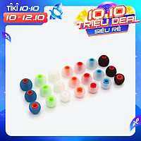 Bọc Silicone Tai Nghe 2 Màu (6 Cặp, 3.8mm)