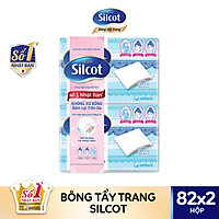Combo 2 Bông tẩy trang Silcot hộp 82 miếng