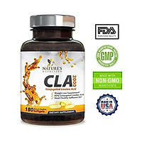 CLA Supplements 2000 - Extra Strength - Made in USA - Natural Weight & Lean Muscle Mass Support - Conjugated Linoleic Acid from Safflower Oil - Non-Stimulating, Non-GMO - 60 Softgels