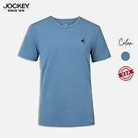 Áo Phông T - Top Nam Jockey Thun Cotton Compact In Haft Boy Màu Xanh Biển Nhạt Cao Cấp - J7339