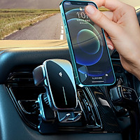 Giá Đỡ Điện Thoại Kiêm Sạc Ô Tô Không Dây – Cảm Ứng – Thông Minh – Mini - Ghi Nhớ Kích Cỡ Điện Thoại – Hàng Chính Hãng