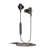 Lanston D4C-T Type-c earphones in-ear cable tuning with wheat sound insulation noise reduction subwoofer quad-core double moving ring type c interface mobile phone karaoke chicken game headset black