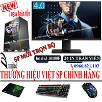Bộ máy tính để bàn VLimited đời cao i3 10100f/8G/ SSD/HDD/VGA/24inch sản phẩm trọn bộ - Hàng chính hãng