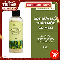 Bột rửa mặt Thảo mộc TAP TAP Từ Bột Đậu Đỏ Trà Xanh Yến Mạch Cám Gạo Giảm Mụn Ẩn Mụn Cám Mụn Đầu Đen An Toàn Từ Thiên Nhiên Cỏ Mềm 50g
