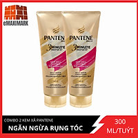 COMBO 2 tuýp kem xả Pantene 3 Phút diệu kỳ Ngăn rụng tóc 300ml