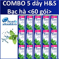 COMBO 5 dây Dầu Gội Head&Shoulders Bạc hà