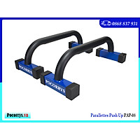 Dụng cụ chống đẩy, hít đất, Parallettes Push up cao 18cm Pocorrys PAP-08, Màu đen lam