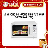 Lò Vi Sóng Có Nướng Điện Tử Sharp R-678VN(W) - 20L - Hàng chính hãng
