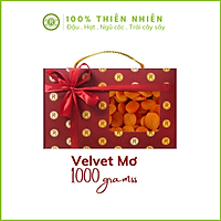 Hộp Quà Velvet Mơ Sấy Dẻo REAL FOOD (1000g/Hộp)