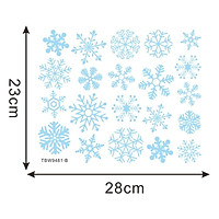 Merry Christmas Refrigerator Stickers Window Children Cartoon Stickers Self-adhesive