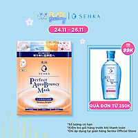 Mặt nạ dưỡng da đàn hồi và sáng mịn Senka Aqua B Bright Mask 25ml