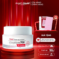 Kem Dưỡng Trắng, Dưỡng Ẩm, Mờ Thâm Da Angel Liquid 7 Day Whitening Program Glutathione 700 V-Cream 50ml