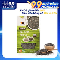Hạt Chia Đen Hữu Cơ Smile Nuts Hộp 500g - Nhập khẩu từ Nam Mỹ (Hạt Chia sạch organic, cam kết chất lượng)