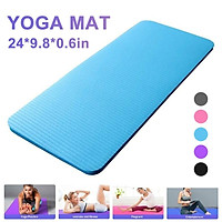 60x25x1.5cm Yoga Knee Pad Cushion Anti-Slip 15mm Thick Workout Exercise Travel Mat Workout Fitness Mat NBR