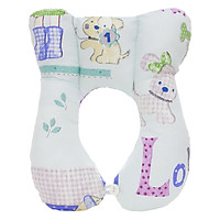 Gối Giữ Cổ Lớn Có Nút Cài Cho Bé ThiVi 07 - Trắng