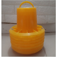 5 Máng ăn Cho Gia Cầm (Gà, Vịt, Ngan, Ngỗng, Chim...) Chia ô, Có Móc Treo, Kích Thước 20x20x17Cm, - Máng ăn cút liền vành (số 1)