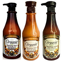 Combo dầu gội chống rụng tóc,,sữa tắm thư giãn olive 750g và hấp dầu siêu mượt olive 1000ml