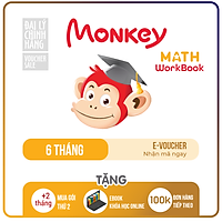 Evoucher - Monkey Math (Trọn đời, 1 năm) - Toán tiếng Anh (Theo chương trình GDPT mới cho Mầm non và Tiểu học)