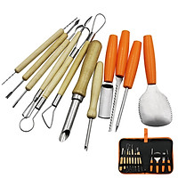 12 Pieces Halloweens Pumpkins Carving Kit Stainless Steel Carving Tool for Halloweens Decoration Jack-O-Lanterns for