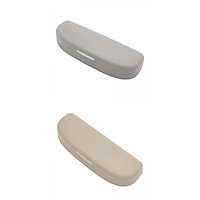 2x Car Sunglasses Holder Glasses Case Cage for Beige Gray