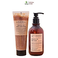 Bộ chăm sóc da body sữa tắm dưỡng thể Louv Cell 300ml và tẩy da chết body Louv Cell 230ml LOUTDCST