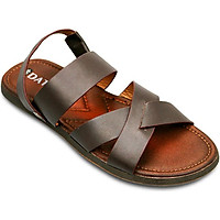Giày Sandals Nam Da Bò Cao Cấp DATINNOS (Nâu) - NAN2703