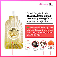 Kem dưỡng ẩm ngừa vết nhăn, chiết xuất dịch nhầy ốc sên Beausta Golden Snail Cream15ml