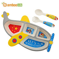 Bộ chén bát ăn dặm cho bé từ sợi tre thiên Bamboo Life BBL07B