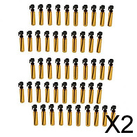 2x50Pcs/set Mini Amber Glass Essential Oils Bottles Vials Small Containers 1mL