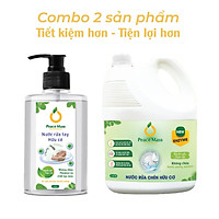RCB1 Combo Hữu Cơ Peace Mass Nước Rửa Chén 3.6 lít + Nước Rửa Tay 340ml