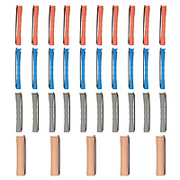 35Pcs Hair Roots Perm Rod Bars Salon Hair Roller Curling Curler Rubber Band Hair Clip Hairdressing Styling Tool Mixed