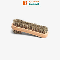 Bàn chài đánh giày lông heo 2 đầu P141 đánh xi, vệ sinh góc cạnh giày