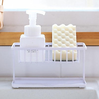 Japanese-Style Sink Double-Layer Drain Rack Kitchen Storage Organizer Sponge Shelf Shtorage Containers Bathroom Supplies