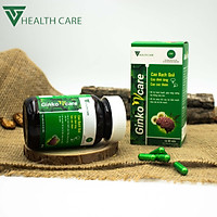 Thực phẩm hỗ trợ hoạt huyết Ginko Vcare - Hộp 60 viên