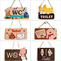 Bảng decor trang trí treo nhà tắm toilet, wc