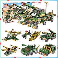 Đồ Chơi Trẻ Em Lắp Ráp Xe Tăng Máy Bay Quân Đội Giáo Dục Thông Minh Cho Bé -ĐC38