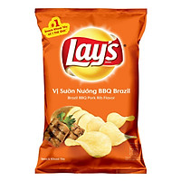 Snack khoai tây LAY'S sườn BBQ 56g - 20108