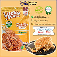 Cơm cháy chà bông vị phô mai đồ ăn vặt dinh dưỡng Lucky Star gói 50g thơm ngon đậm vị, cơm cháy Việt Nam đảm bảo ATTP