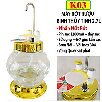 BÌNH RÓT RƯỢU TỰ ĐỘNG - MẪU ẤN NÚT